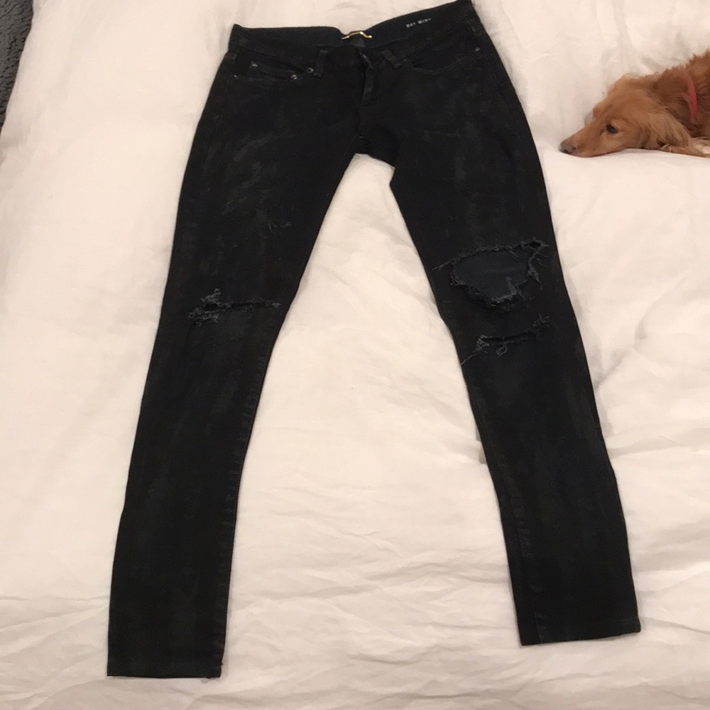 Saint Laurent distressed denim